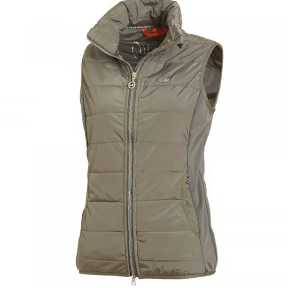 Schockemohle Paola Style Ladies' Olive Quilted Vest